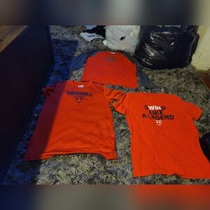 Boys Under Armor baseball shirt bundle of 3